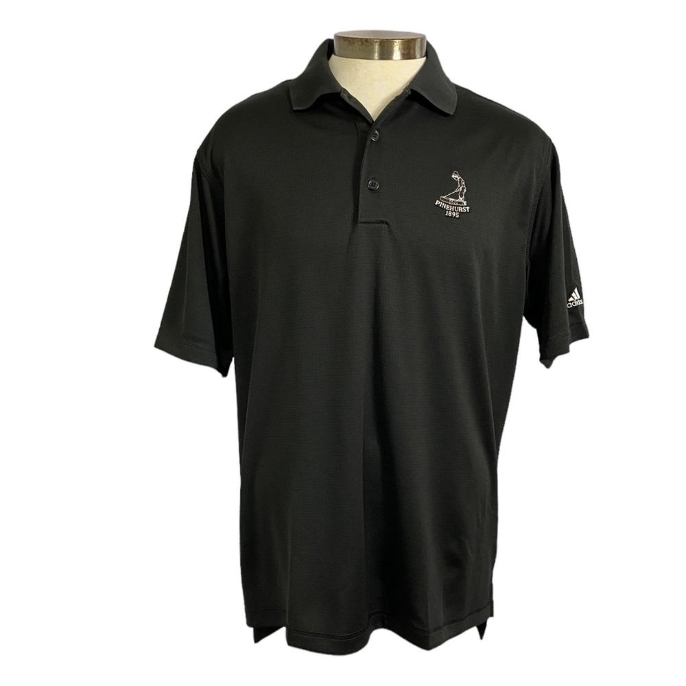 Pinehurst Adidas Black Golf Shirt XL NEW